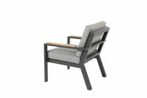 19865_ Proton low dining arm chair anthracite with 2 cushions 02